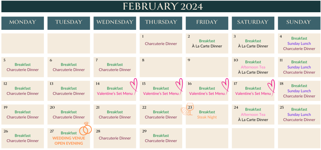 valentines dining